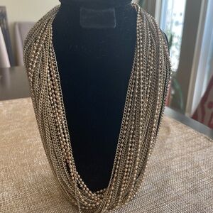 Elegant Gold Multi-Strand Necklace